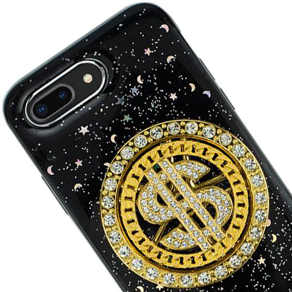 Spinning $ Black Case IPhone 7/8 Plus