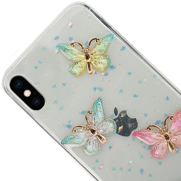 Butterflies 3D Pastel Case Iphone XS MAX