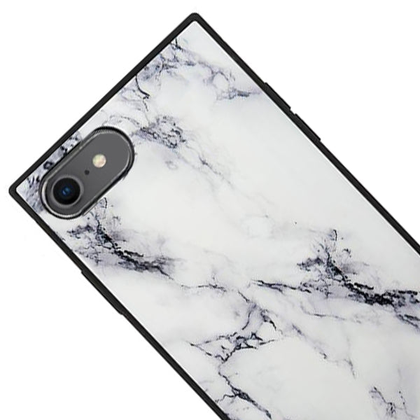 Square Marble White Iphone 7/8 SE 2020