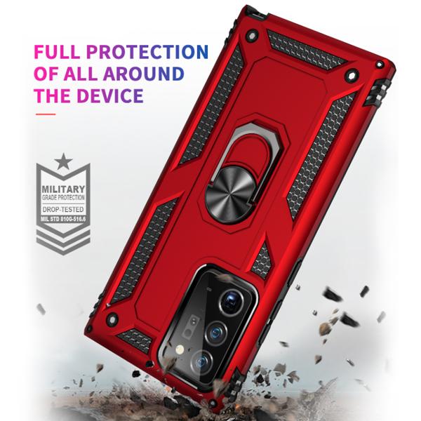 Hybrid Ring Case Red Samsung Note 20