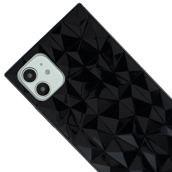 Square Box Triangle Tpu Skin Black Case Iphone 12 Mini