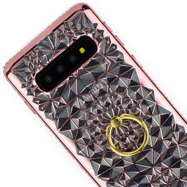 Abstract Ring Case Gold Samsung S10