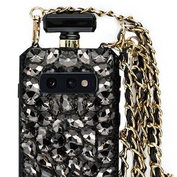 Handmade Bling Black Bottle Case Samsung S10E