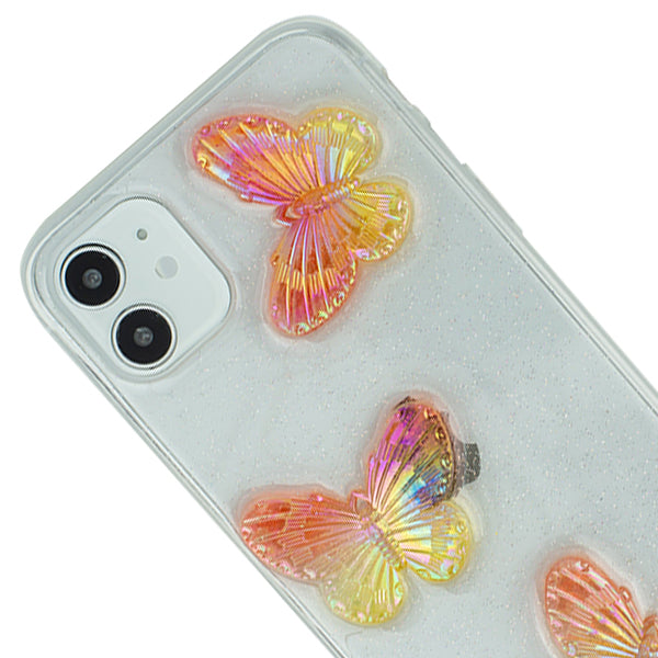 Butterflies 3D Rose Case IPhone 12 Mini