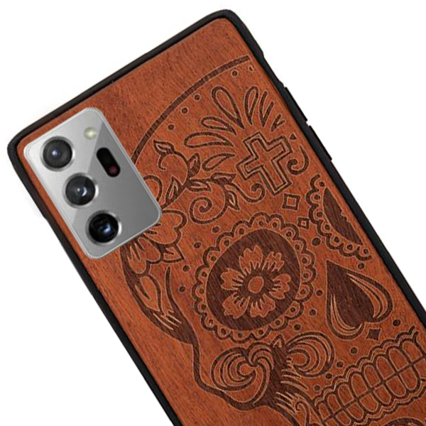 Real Wood Skull Samsung Note 20 Ultra