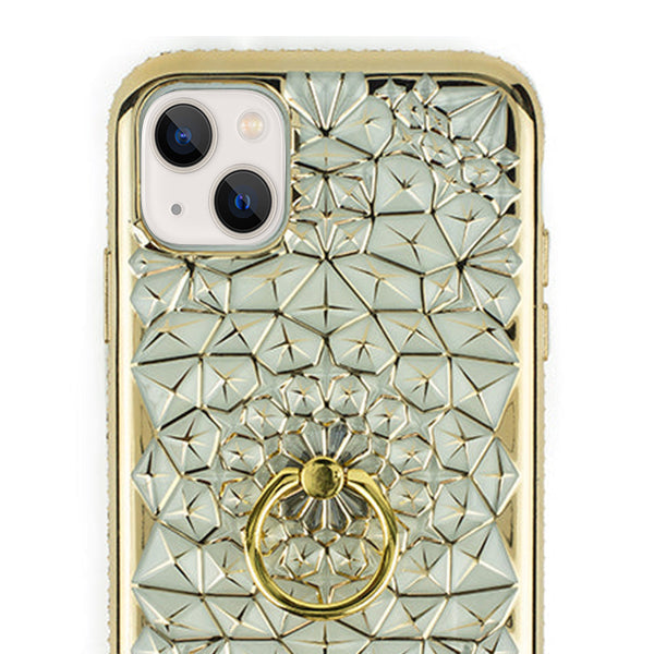 Abstract Ring Case Gold Iphone 13 Mini