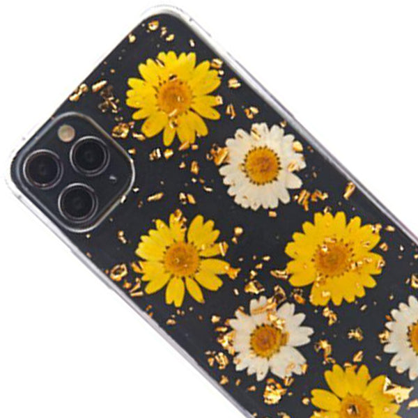 Real Flowers Yellow Flake Case IPhone 12 Pro Max