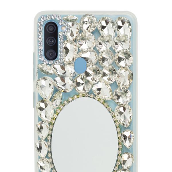 Handmade Bling Mirror Silver Case Samsung A11