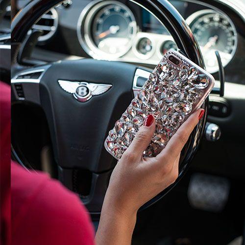 Handmade Bling Silver Iphone 7/8 Plus - Bling Cases.com