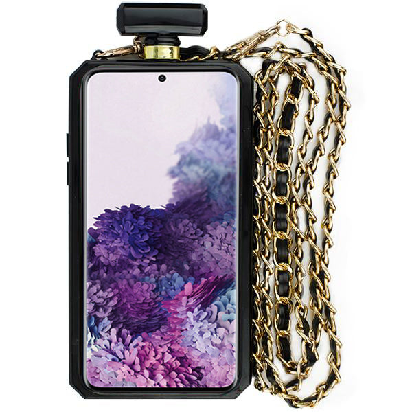 Handmade Bling Black Bottle Case S20 Ultra