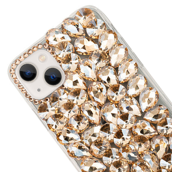 Handmade Bling Gold Case IPhone 13