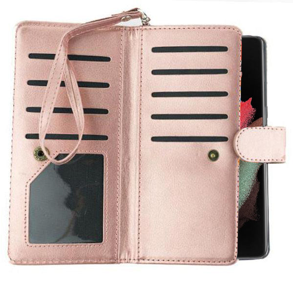 Detachable Wallet Rose Gold Samsung S21 Ultra