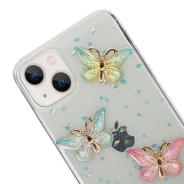 Butterflies 3D Pastel Case IPhone 13