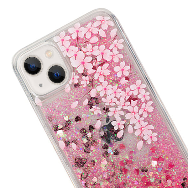 Orchid Flowers Liquid Case IPhone 13 Mini