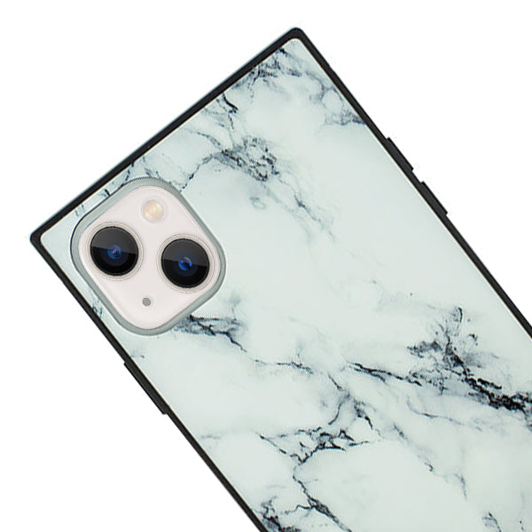 Marble Square White Iphone 13