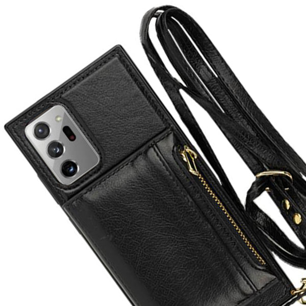 Crossbody Pouch Black Case Samsung Note 20 Ultra