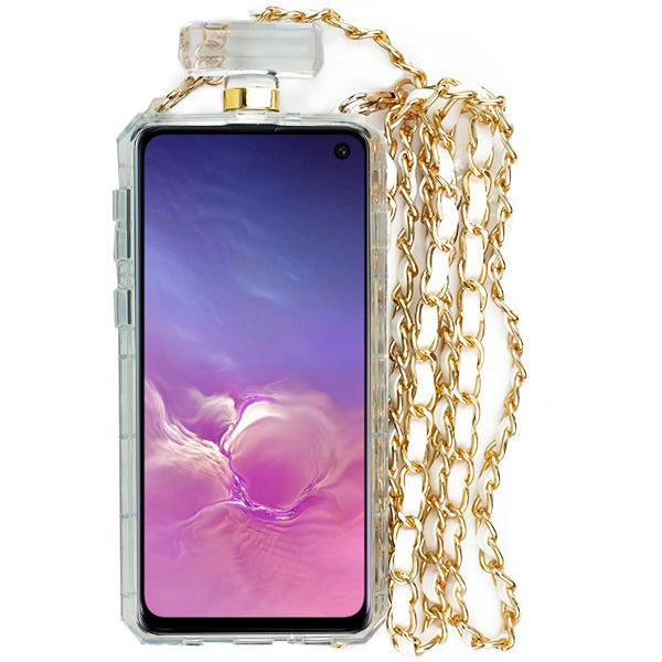 Handmade Gold Cheetah Bling Bottle Samsung S10E