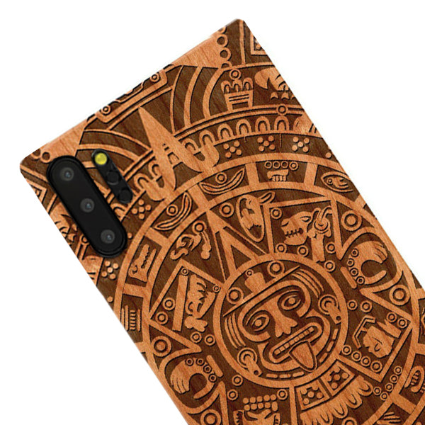 Mayan Calendar Aztec Wood Case Samsung Note 10