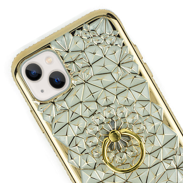 Abstract Ring Case Gold Iphone 13