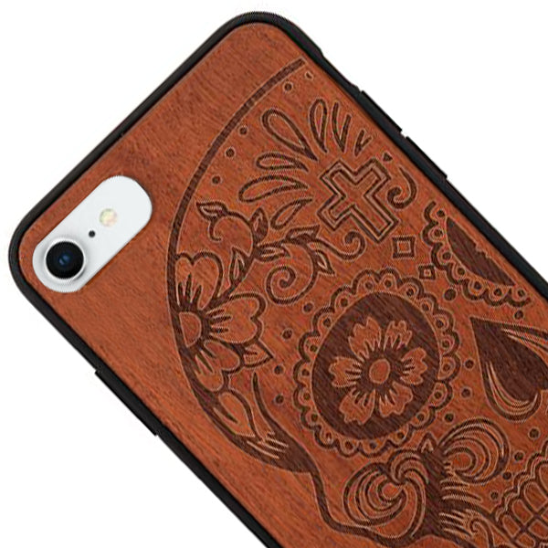 Skull Real Wood Iphone 7/8 SE 2020