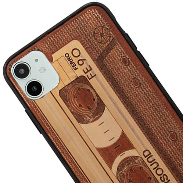 Real Wood Casette Iphone 12 Mini