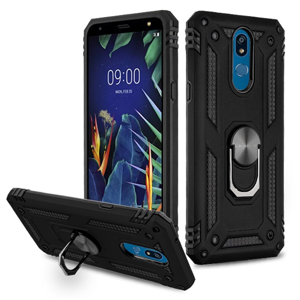 Hybrid Ring Black Case LG K40 - Bling Cases.com