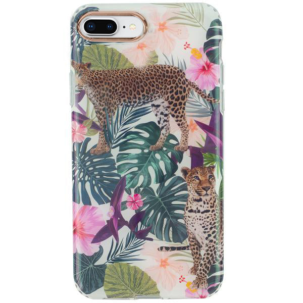 Safari Leopard Rose Gold Trim Case Iphone 7/8 Plus