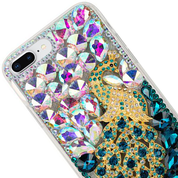 Handmade Peacock Bling Case Iphone 7/8 Plus