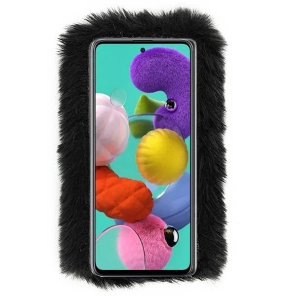 Fur Black Case Grey Samsung A51