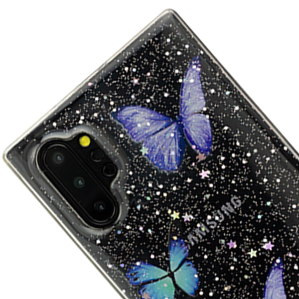 Butterflies Purple Case Note 10 Plus