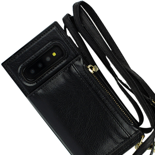 Crossbody Pouch Black Case Samsung S10 Plus