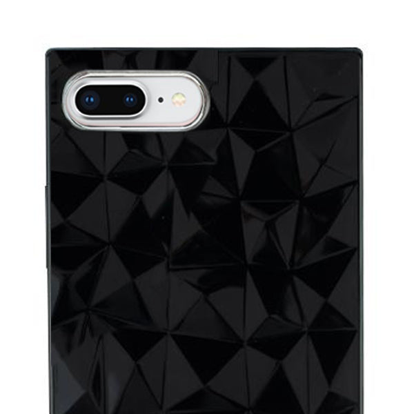 Square Box Triangle Tpu Skin Black Case  Iphone 7/8 Plus