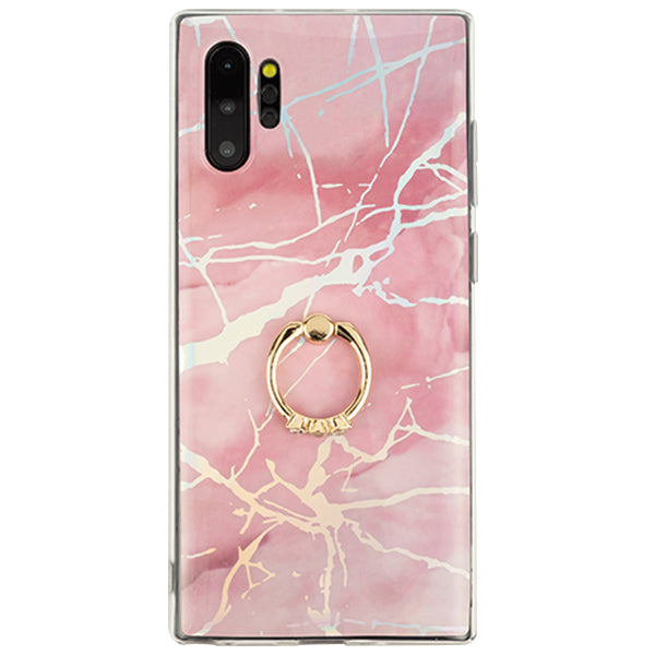 Marble Pink Ring Case Samsung Note 10 Plus