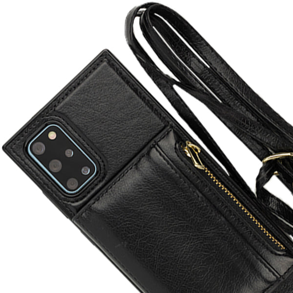 Crossbody Pouch Black Case Samsung S20 Plus