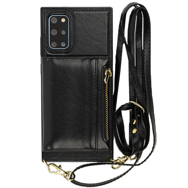 Crossbody Pouch Black Case Samsung S20 Plus