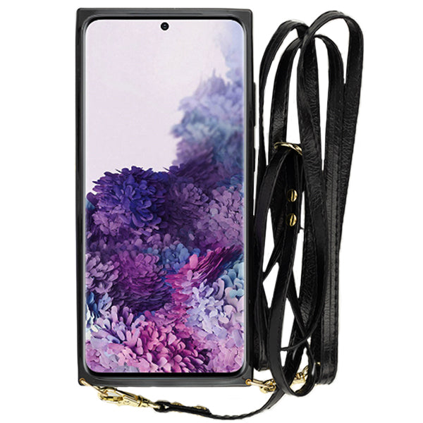 Crossbody Pouch Black Case Samsung S20 Plus