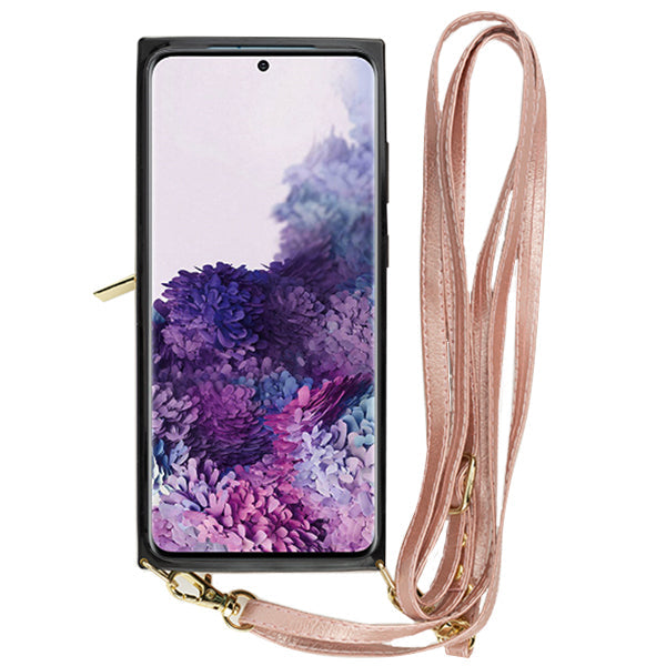 Crossbody Card Case Wallet Rose Gold Samsung S20