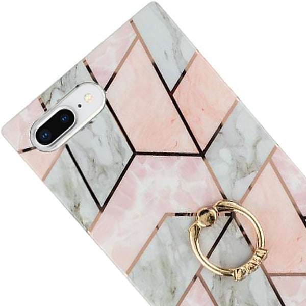 Marble Pink White Iphone 7/8 Plus