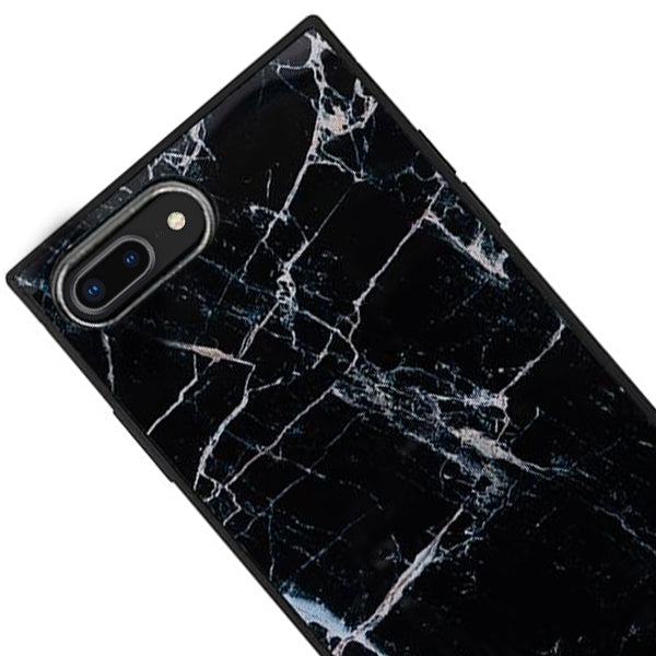 Square Marble Black Iphone 7/8 Plus