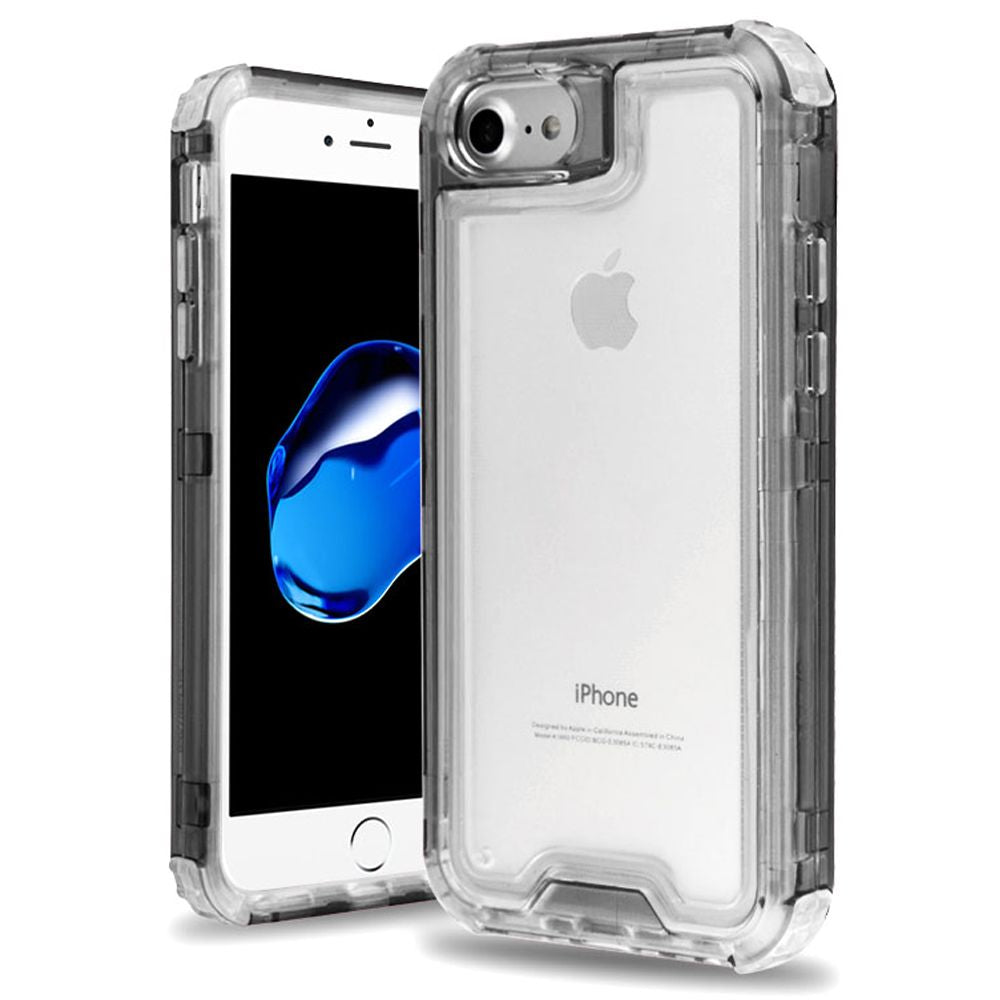 Hybrid Clear Smoke Case Iphone 6/7/8 - Bling Cases.com