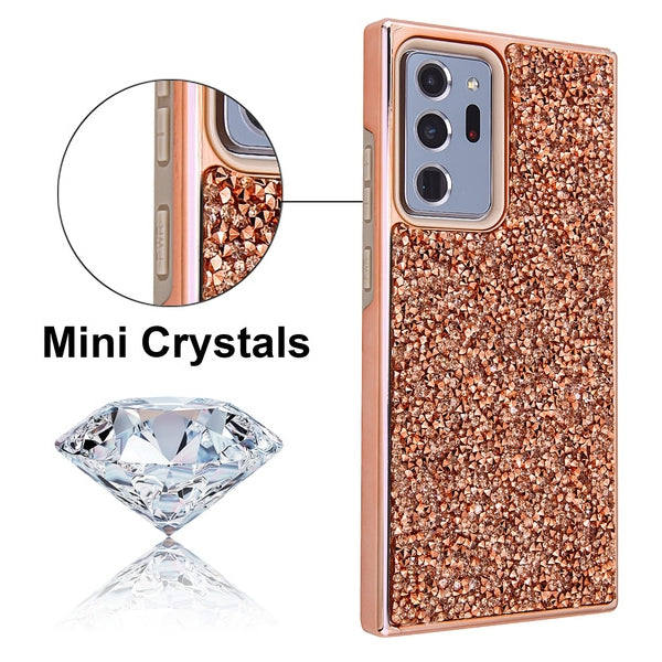 Hybrid Bling Rose Gold Case Samsung Note 20 Ultra