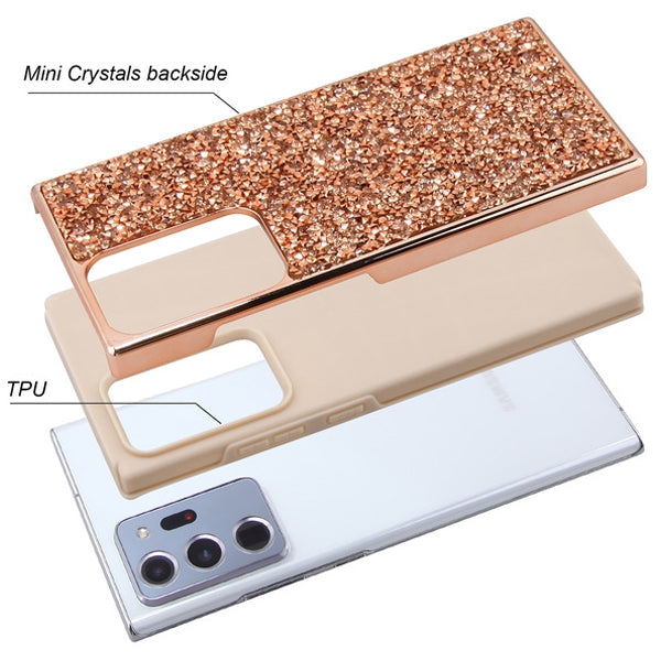 Hybrid Bling Rose Gold Case Samsung Note 20 Ultra