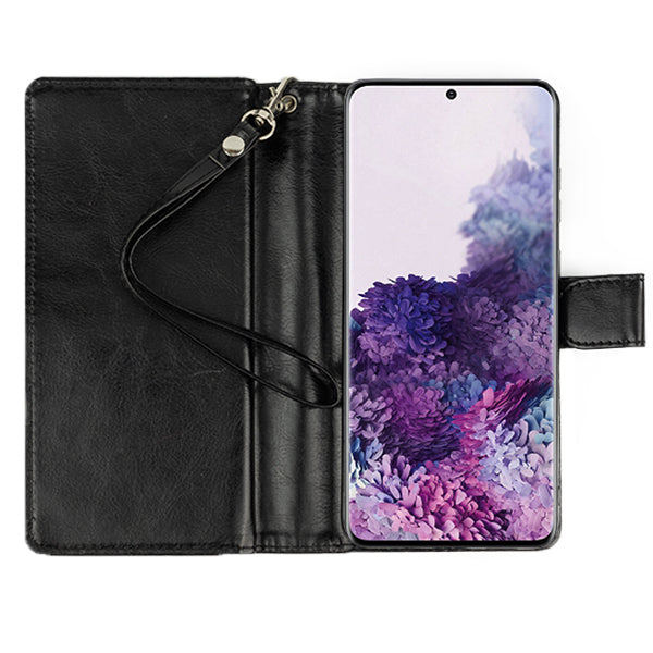 Detachable Black Wallet Samsung S20