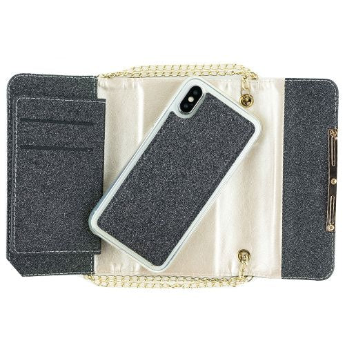 Detachable Purse Black Iphone XS MAX - Bling Cases.com