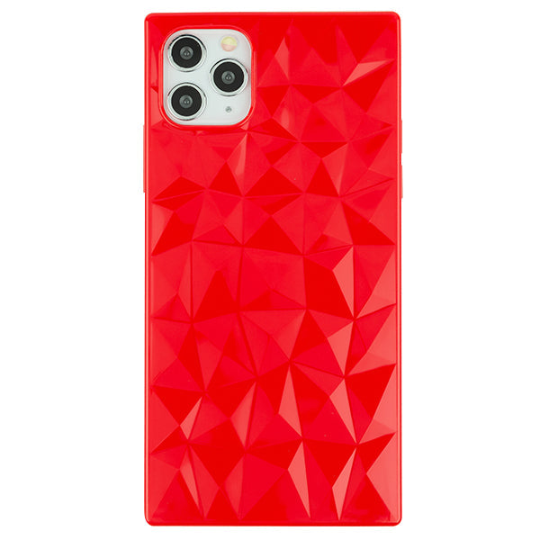 Square Box Triangle Tpu Skin Red Case Iphone 12 Pro