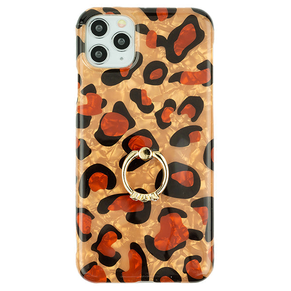 Leopard Brown Ring Tpu Skin Iphone 13 Pro