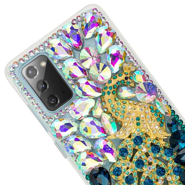 Handmade Peacock Bling Case Samsung Note 20