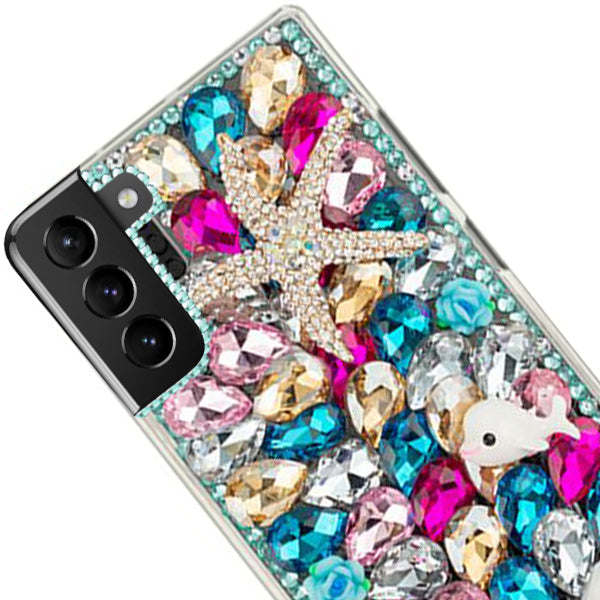 Handmade Seashells Bling Case Samsung S22