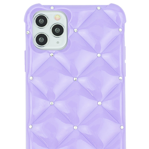 Plush Tpu Bling Skin Purple Iphone 11 Pro Max