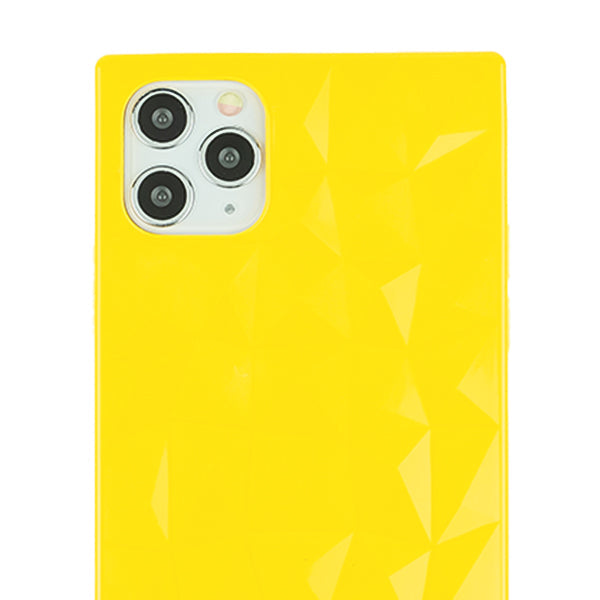 Square Box Triangle Tpu Skin Yellow Case Iphone 11 Pro